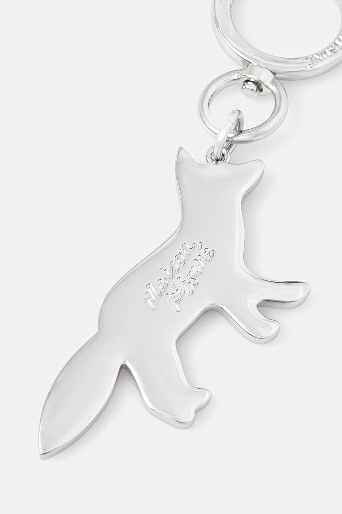 Accessories Maison Kitsuné Keychain Profile Fox PW06903AM1002 silver