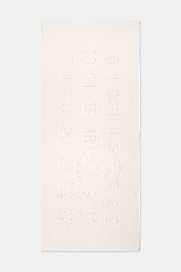 MM6 Maison Margiela beach towel cotton beige MYP000150