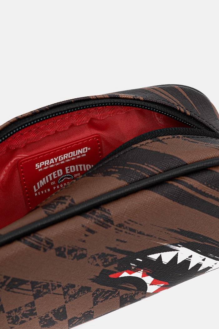 Sprayground kozmetická taška z imitácie kože 910B8973NSZ hnedá