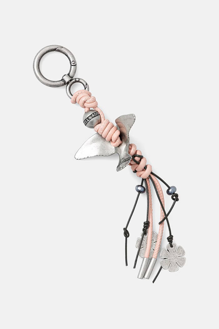 Andersson Bell Lucky Bird ключодържател от кожа aaa538u розов SS26