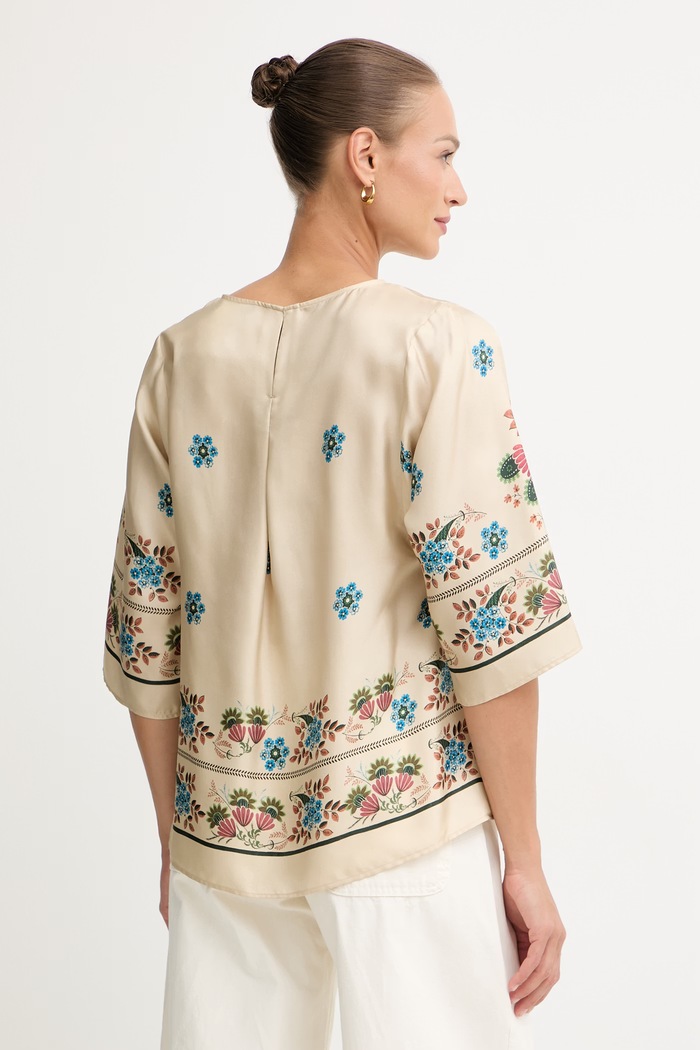 Oblečenie Weekend Max Mara blúzka dámska hodvábna SAMBA 2615111062600 béžová