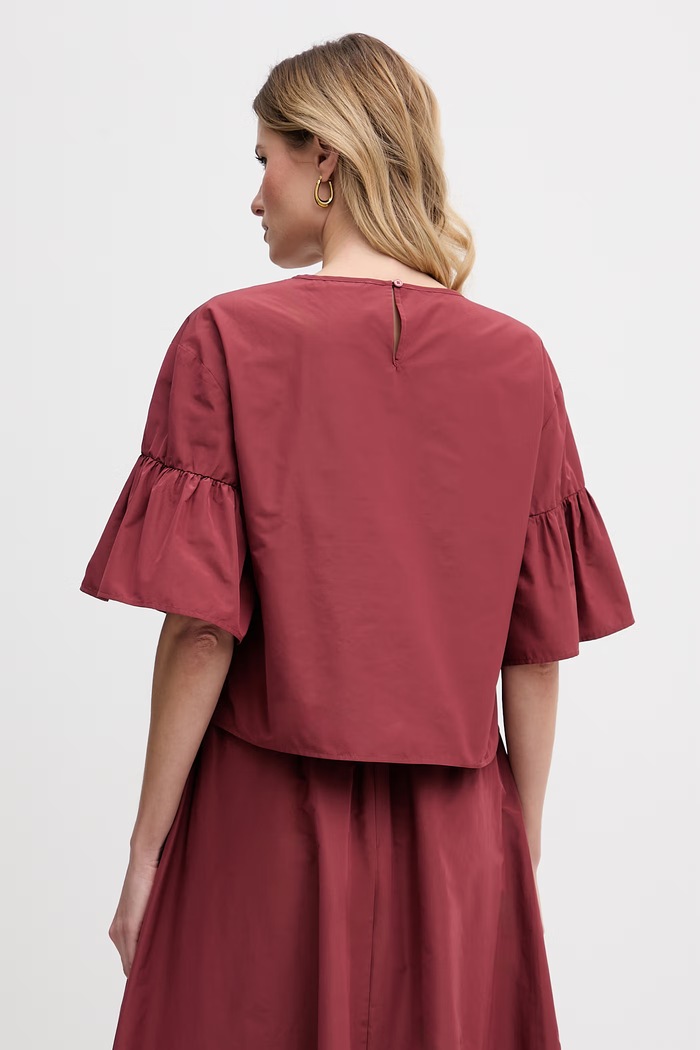Oblečení Weekend Max Mara halenka dámská 2615111152600 burgundské