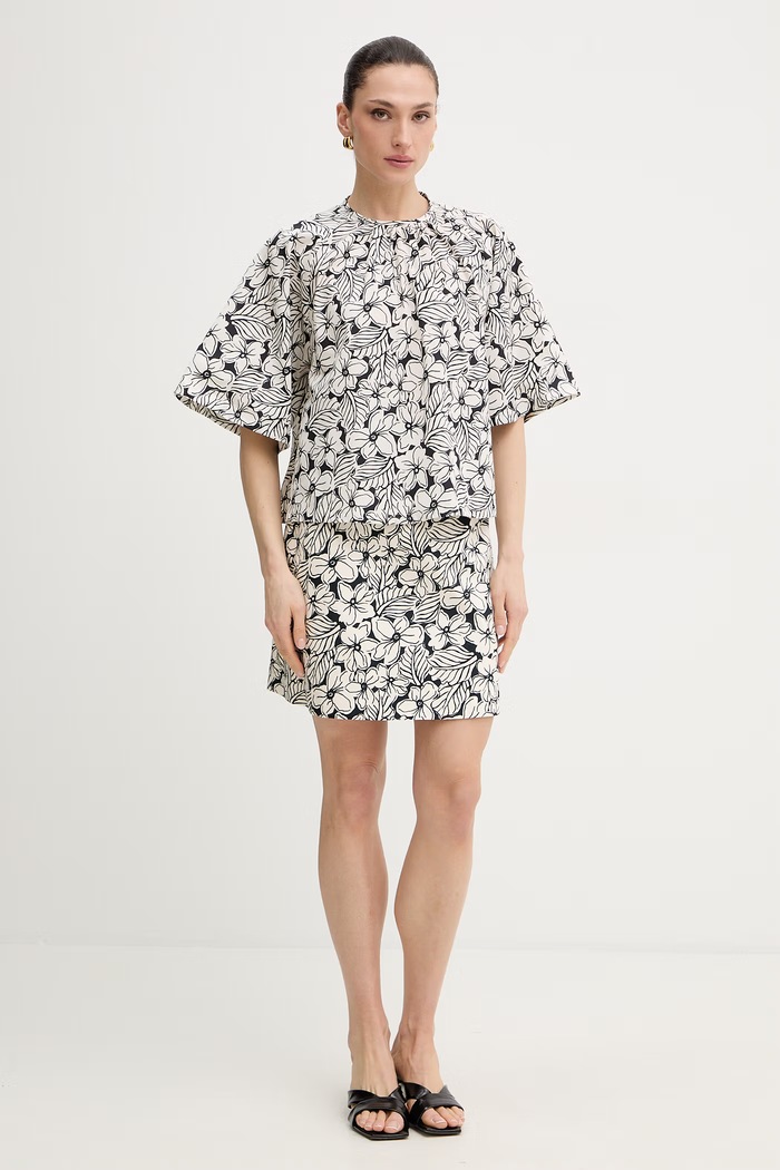 Weekend Max Mara bluzka bawełniana QUAGLIA 2615111162600 biały SS26