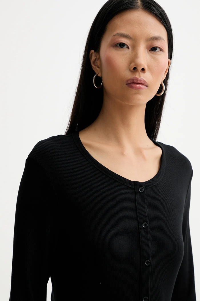 MUNTHE longsleeve GRACE czarny 247112324769