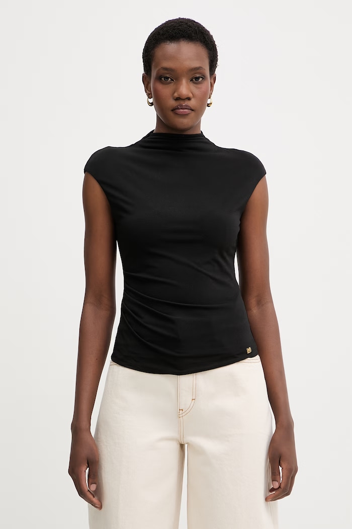 Marciano by Guess bluză pentru femei MEL negru G6GP04.K3113