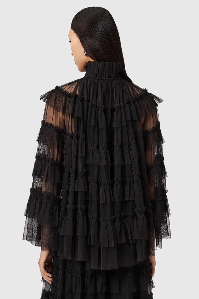 AllSaints bluză W018PD negru SS26