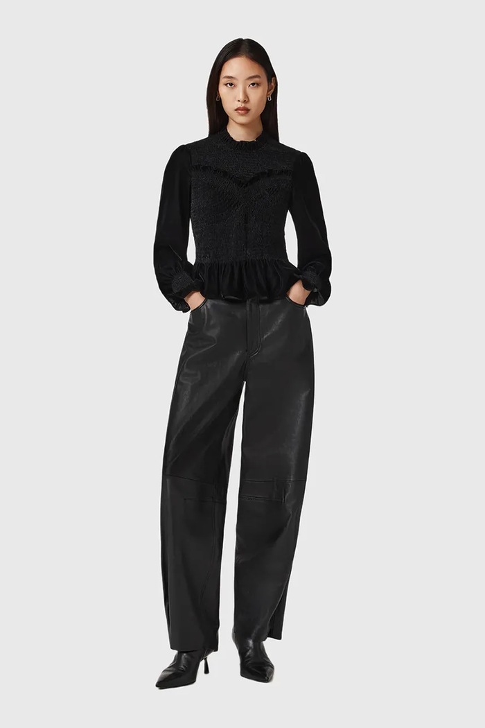 Oblečenie Blúzka AllSaints W062PD čierna