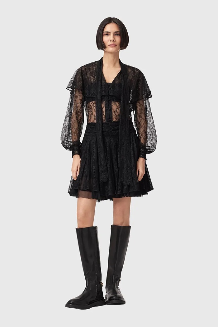 Βαμβακερή μπλούζα AllSaints W060PD