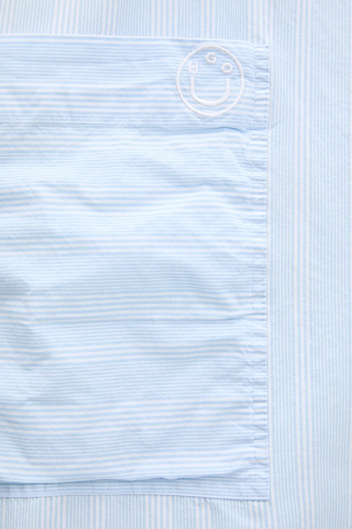 Bavlněná košile Hugo Blue Edafnena_B 50553358 modrá