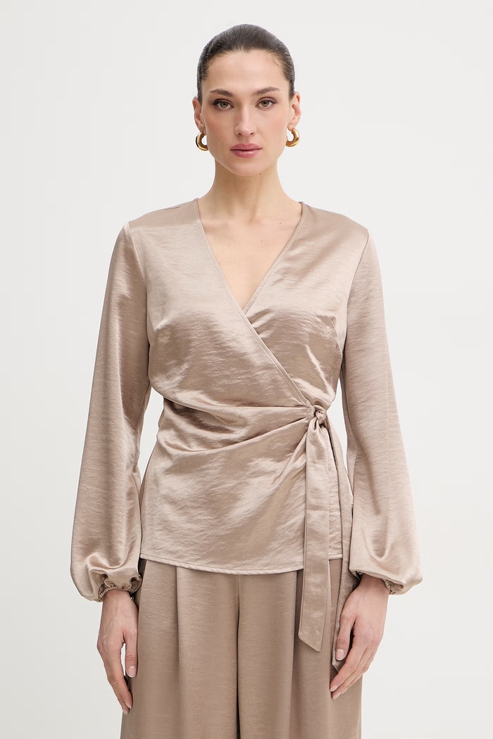 Guess bluză AVA uni bej W6RH47.W2612