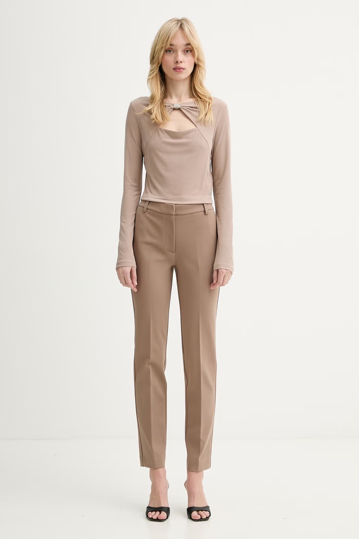 Μακρυμάνικο Guess MILENA W6RP11.KAQL2 μπεζ SS26