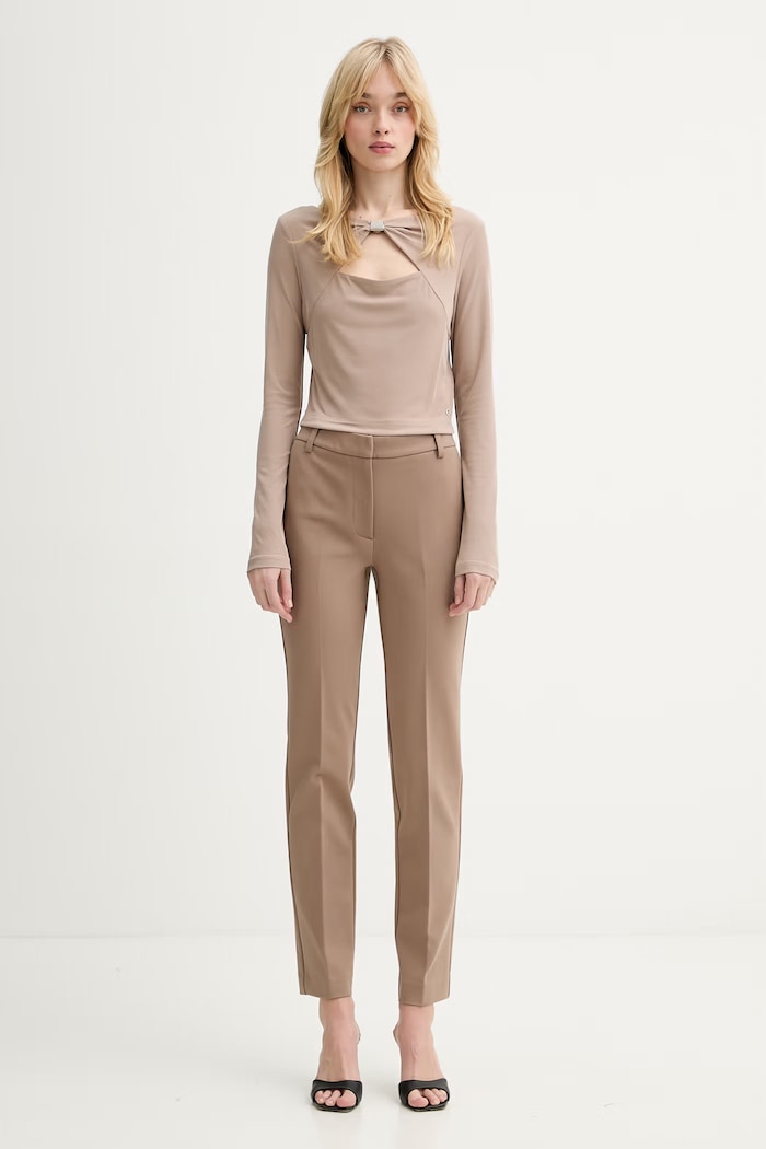 Μακρυμάνικο Guess MILENA W6RP11.KAQL2 μπεζ SS26