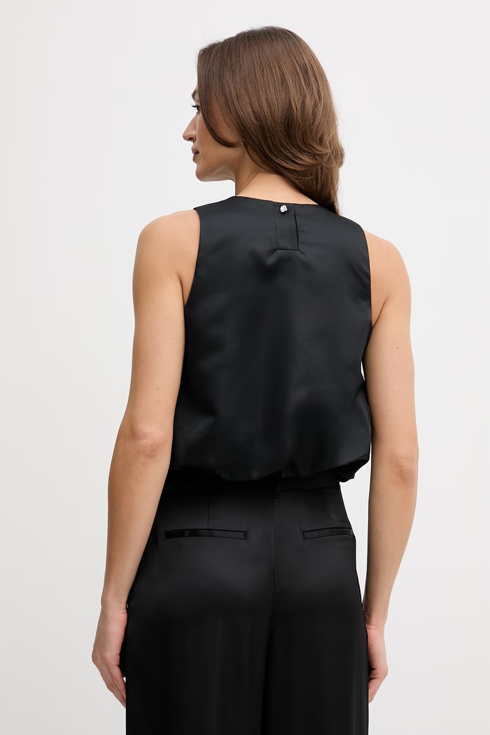 Oblečenie DKNY blúzka s ramienkami dámska DJ6W2193 čierna