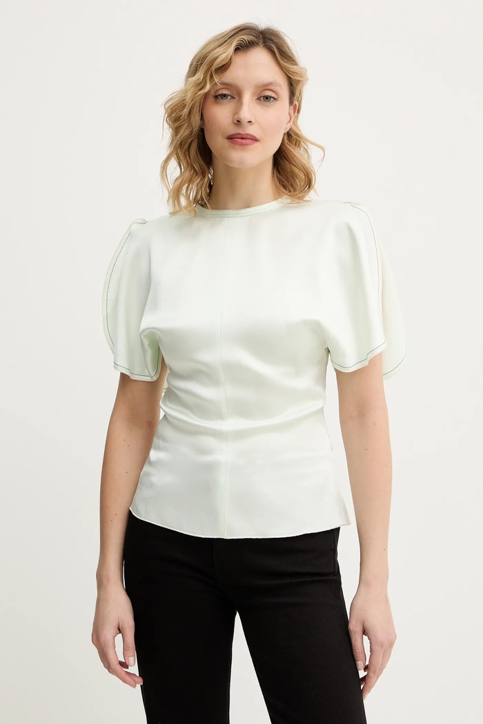 Halenka Victoria Beckham slim zelená 1126WTP006579A