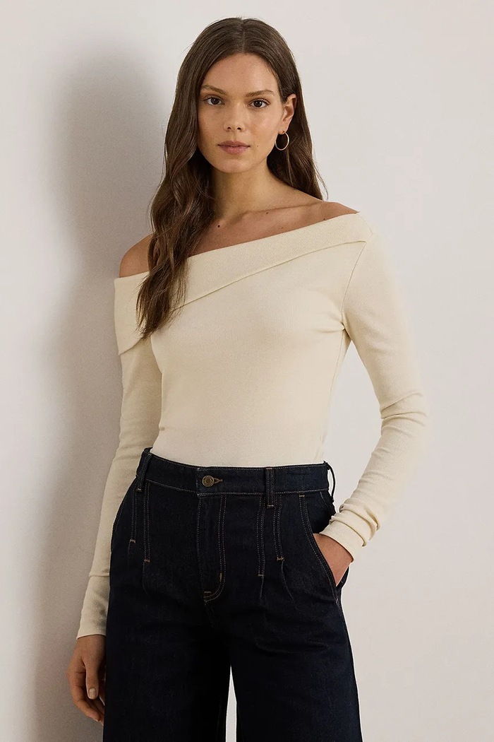 Sveter Lauren Ralph Lauren bez ramienok béžová 200P07922