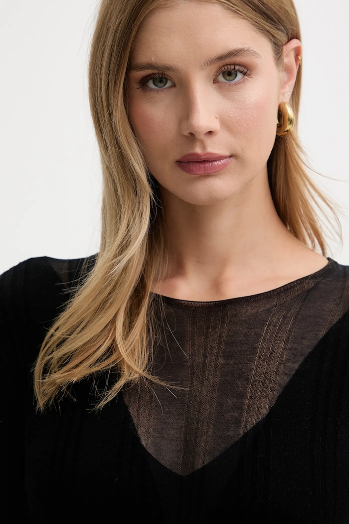 Halenka z vlněné směsi Pinko 106320.A34B černá