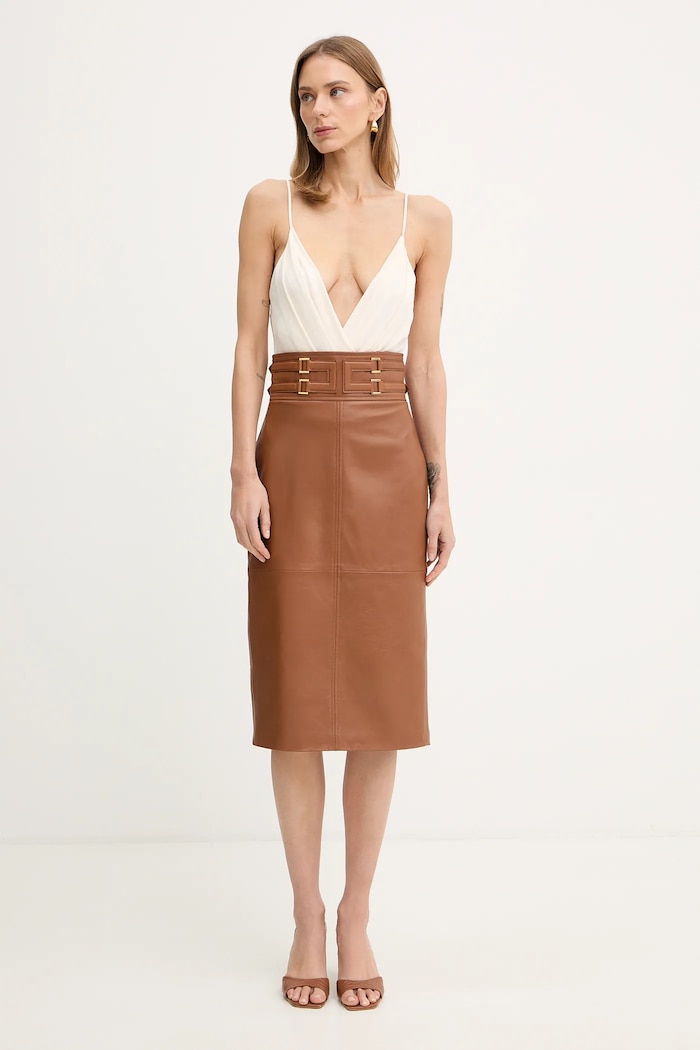 Body Elisabetta Franchi BO01461E2 béžová SS26