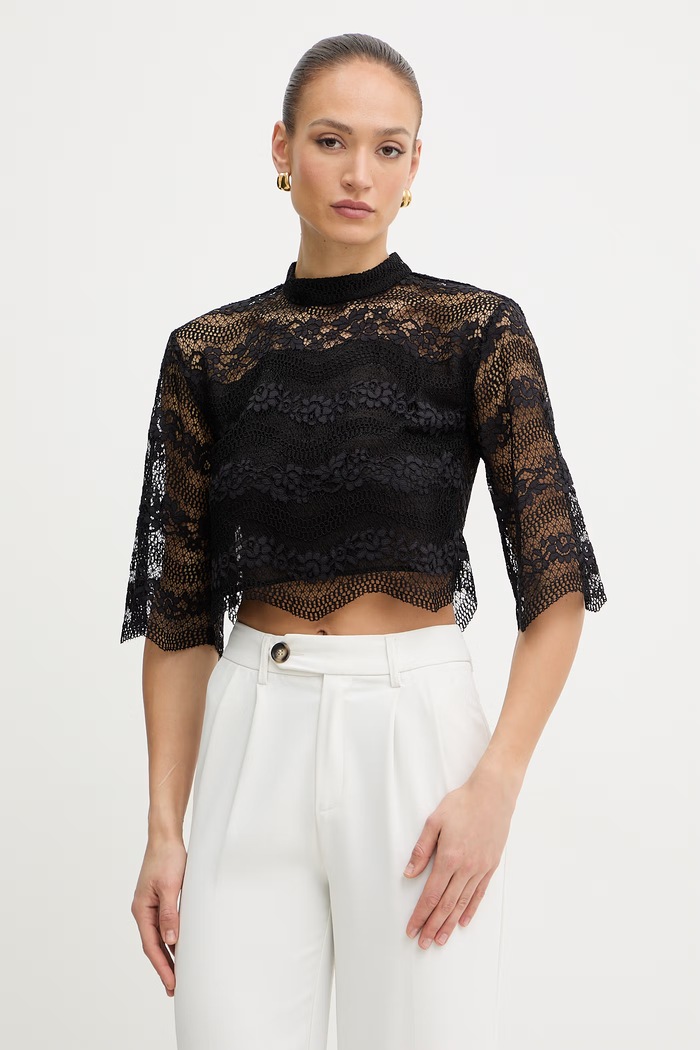 Twinset bluzka damska czarny 261TP2900