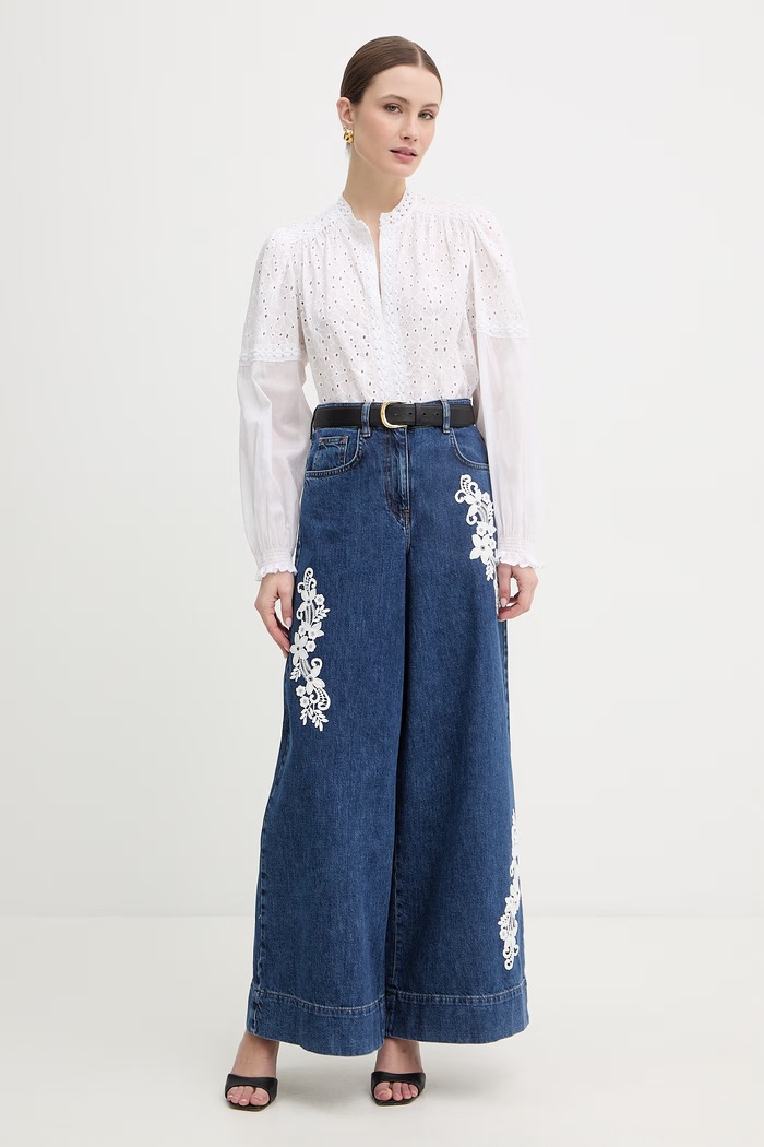 Twinset bluzka damska bawełniana 261TF2114 biały SS26