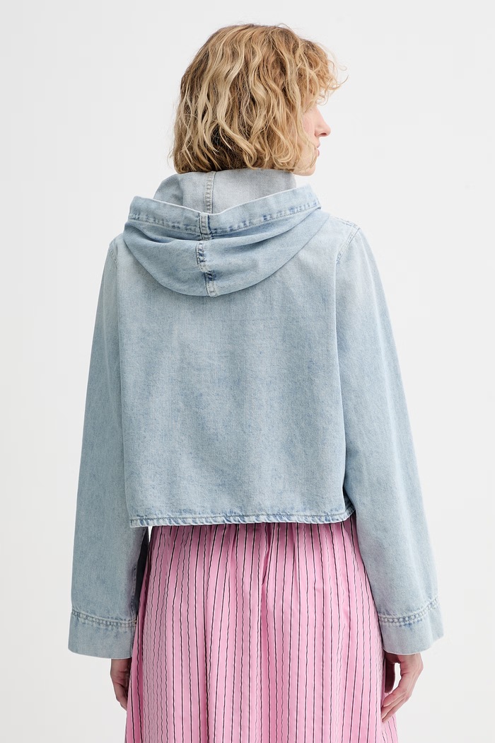 Oblečenie Marc O'Polo prechodná bunda dámska rifľová 5000008045 modrá