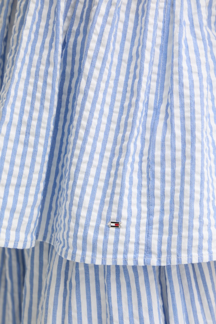 Tommy Hilfiger top dámsky bavlnený s elastanom SUMMER WW0WW50543 modrá