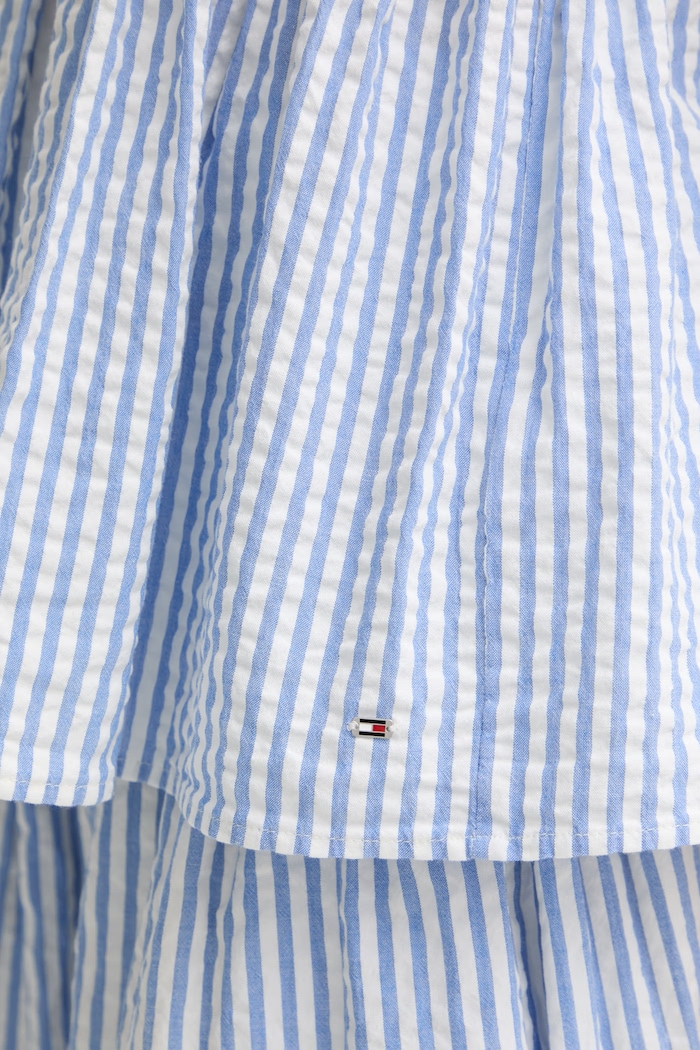 Tommy Hilfiger top dámsky bavlnený s elastanom SUMMER WW0WW50543 modrá