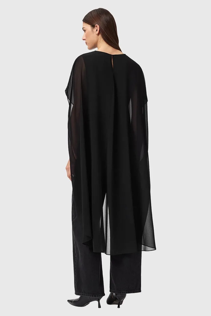 Blúzka AllSaints JAMIE W058PD čierna SS26