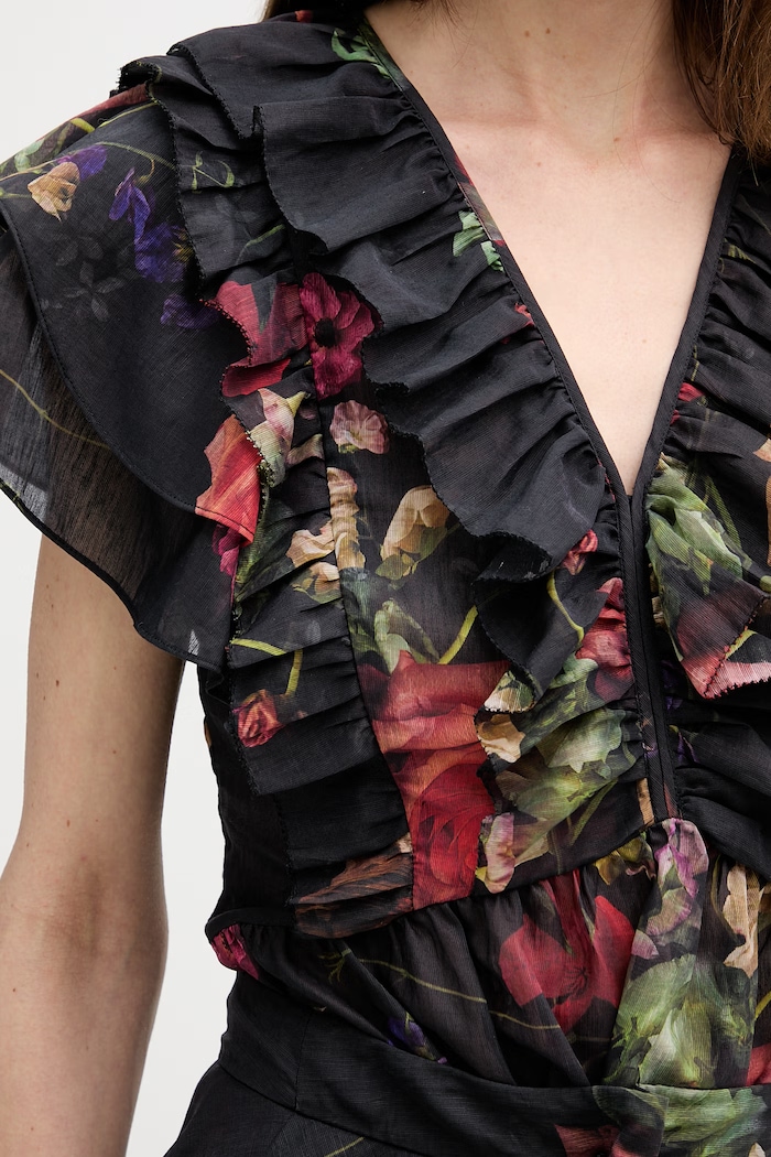 Ľanová blúzka AllSaints ALMA W078PE čierna