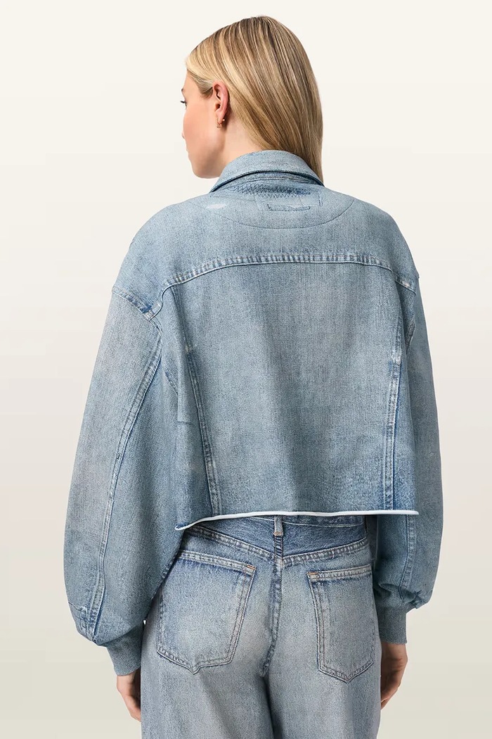AllSaints farmerdzseki ANDERS W110PE kék SS26