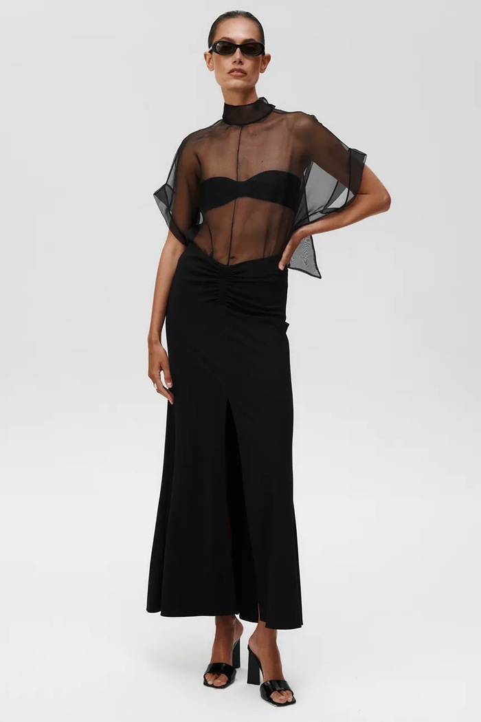 Ruházat Undress Code selyem body Pirouette Bodysuit 1122UC fekete
