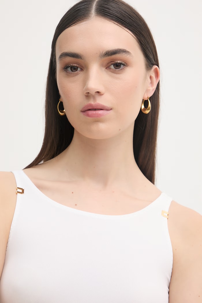 Elisabetta Franchi body dámske z viskózy BO03462E2 béžová