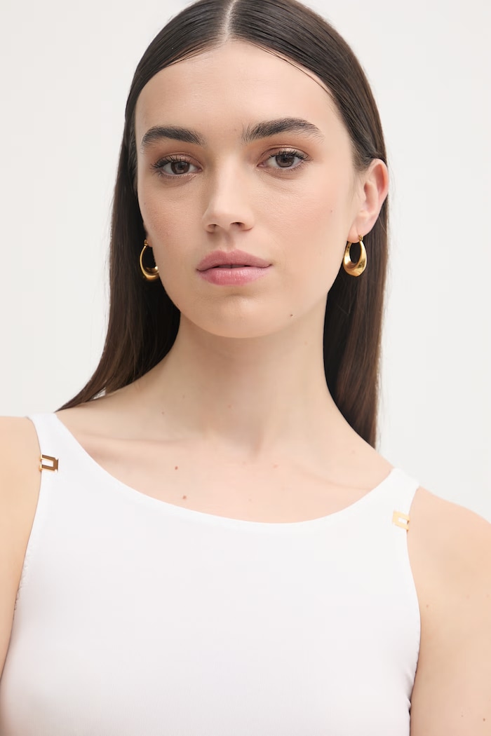 Elisabetta Franchi body dámske z viskózy BO03462E2 béžová