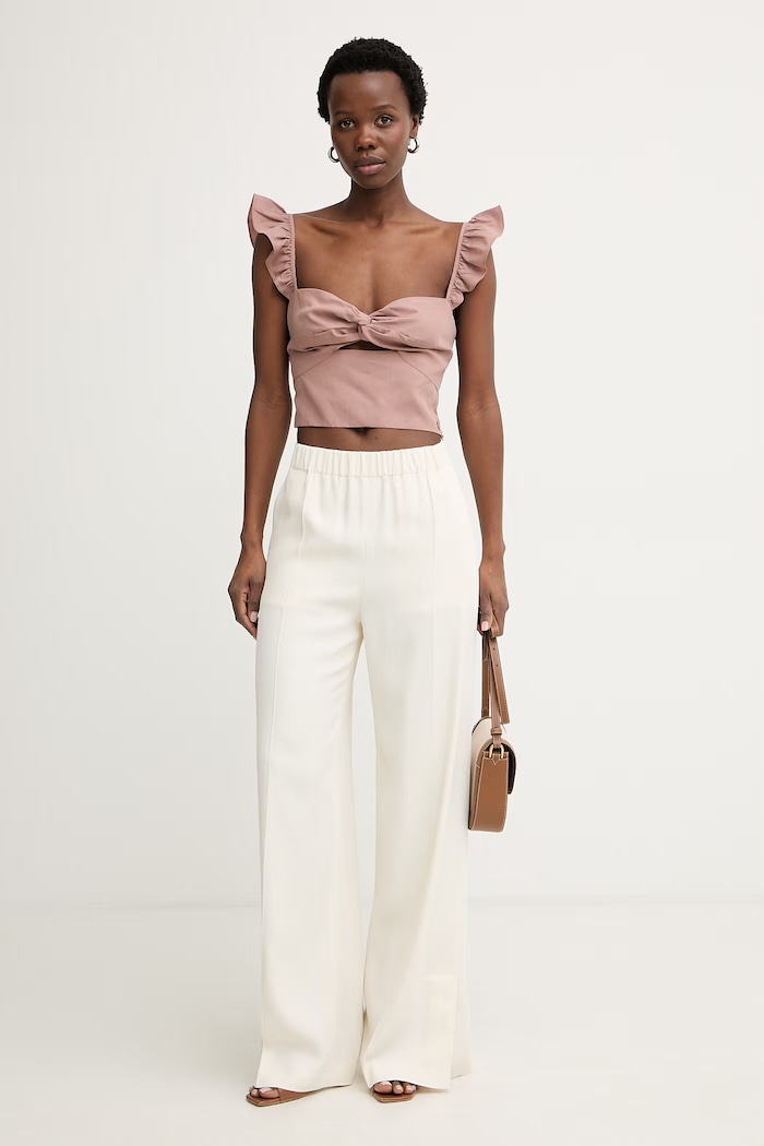 Guess top damski z modalem ROSSANA W6GH92.W2383 brązowy SS26