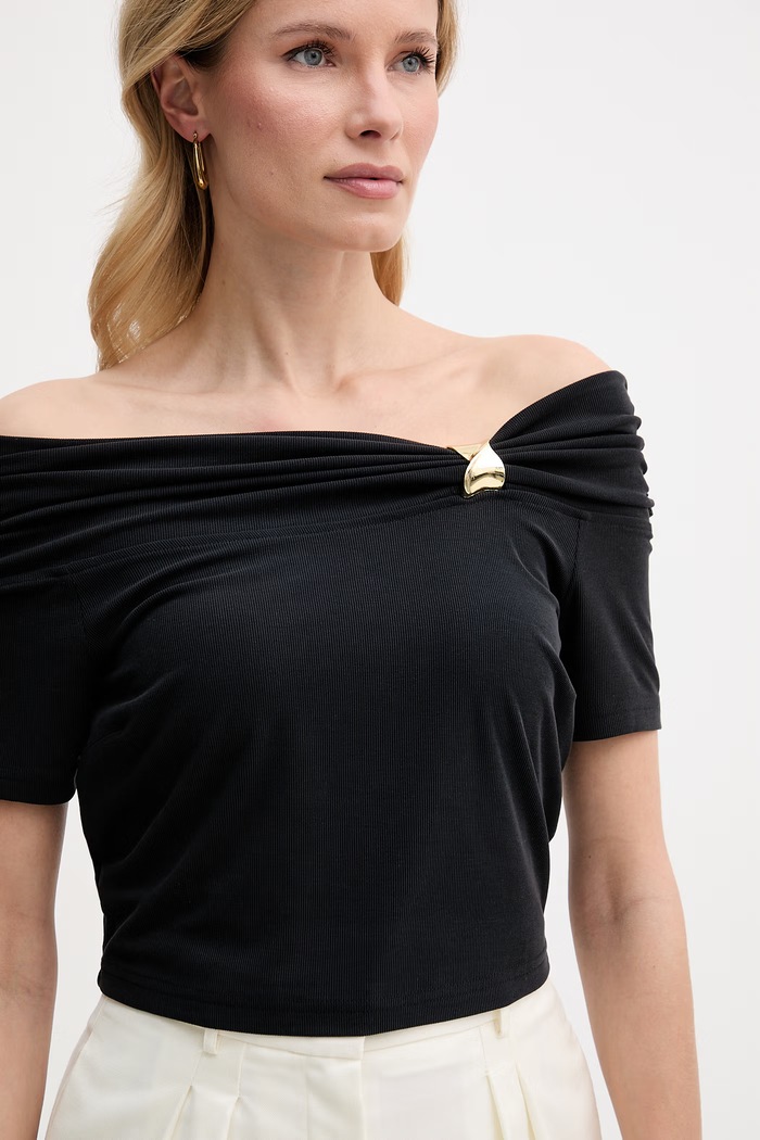 Guess halenka dámská z modalu BRIGITTE černá W6GP12.K2935