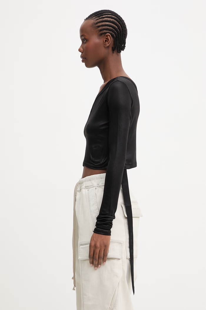 Rick Owens DRKSHDW Ziggy блузка жіноча однотонна DS01F4214.JL чорний SS26