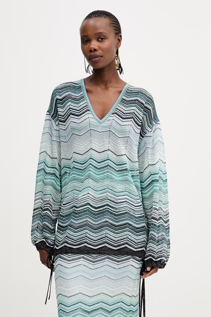 Μπλουζάκι Missoni casual μπλε DS26SJ0F.BK01H9