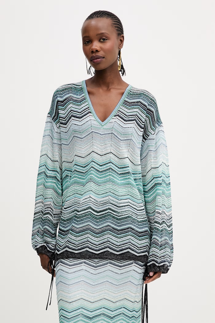 Μπλουζάκι Missoni casual μπλε DS26SJ0F.BK01H9