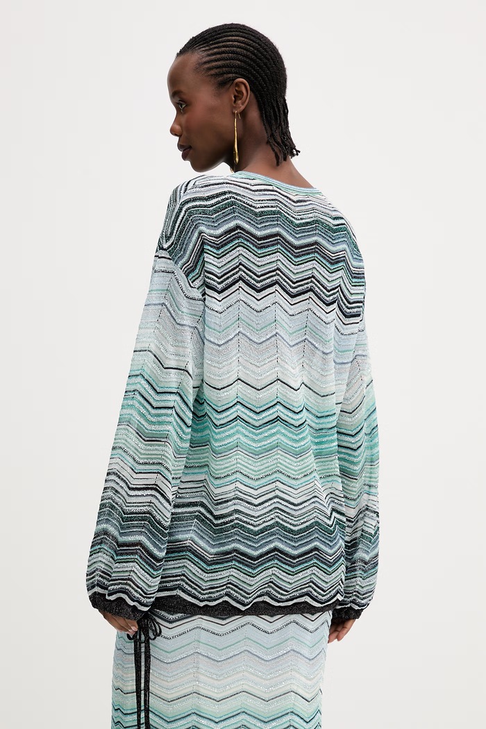 Ρούχα Μπλουζάκι Missoni DS26SJ0F.BK01H9 μπλε