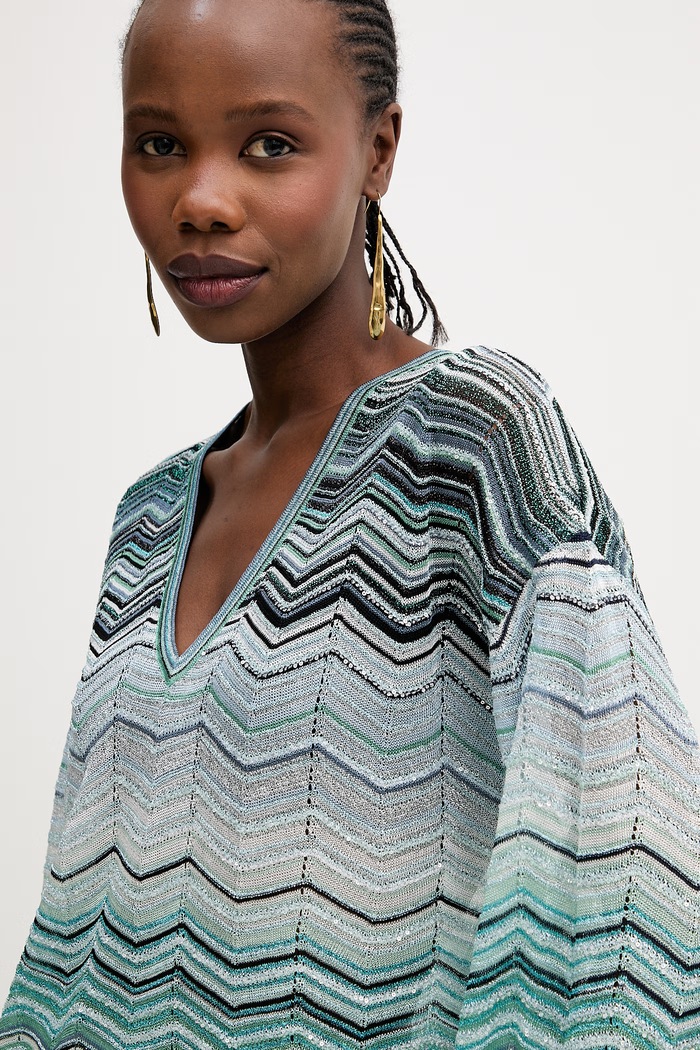 Μπλουζάκι Missoni μπλε DS26SJ0F.BK01H9