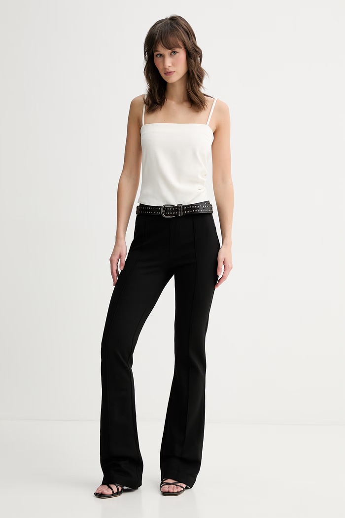 Dámsky top s viskózou HUGO Cabivea 50559167 béžová SS26
