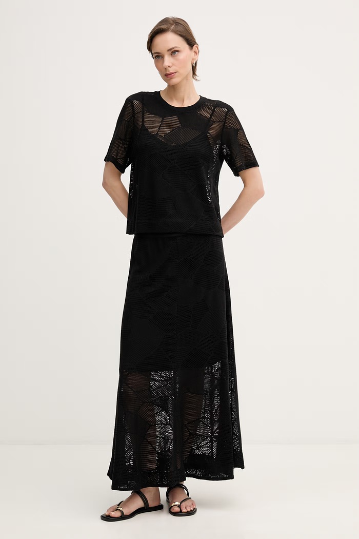 DKNY tricou pentru femei P6BH6CQD negru SS26