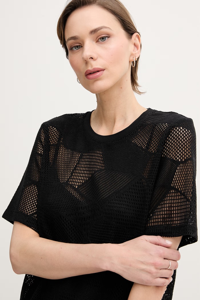 DKNY tricou pentru femei negru P6BH6CQD