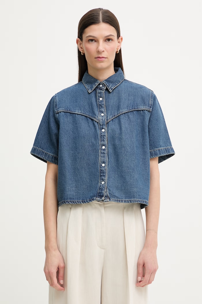 Levi's női farmer ing LOGAN SS DENIM kék 005CR