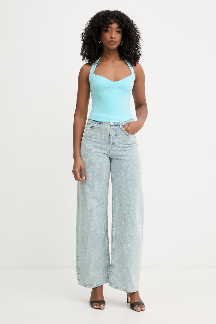 Bardot top dámsky 60393TB tyrkysová SS26