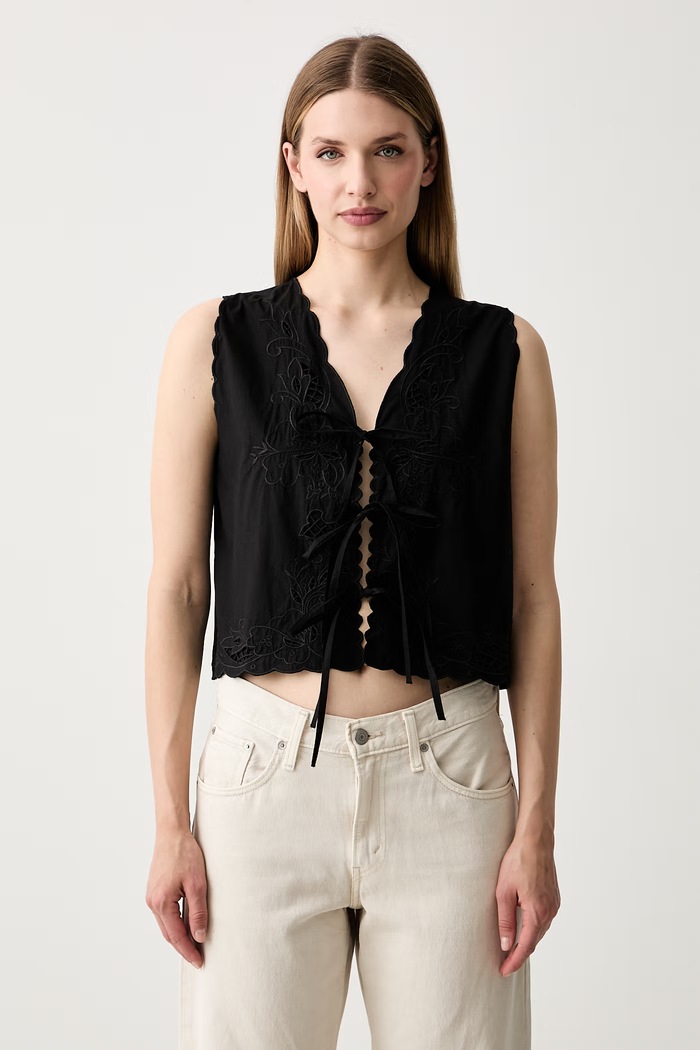 Hoss Intropia top damski bawełniany czarny 5873418
