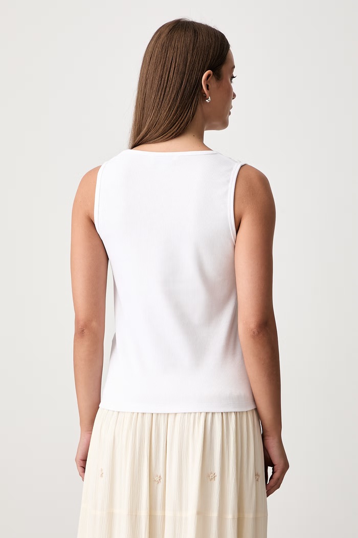 Odzież Pedro del Hierro top damski bawełniany z elastanem 4533952 biały