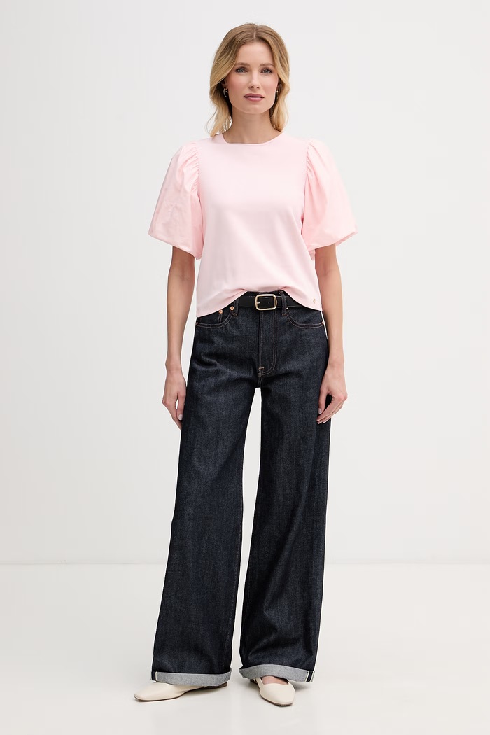 Pedro del Hierro blúzka dámska s bavlnou 4533913 ružová SS26