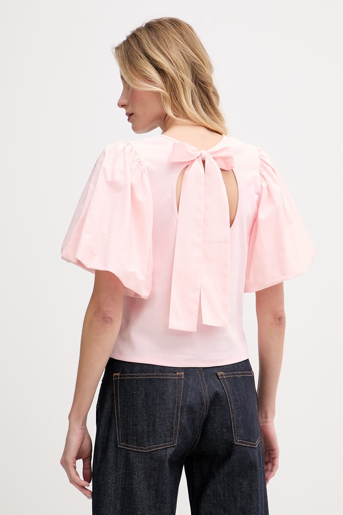Oblečenie Pedro del Hierro blúzka dámska s bavlnou 4533913 ružová