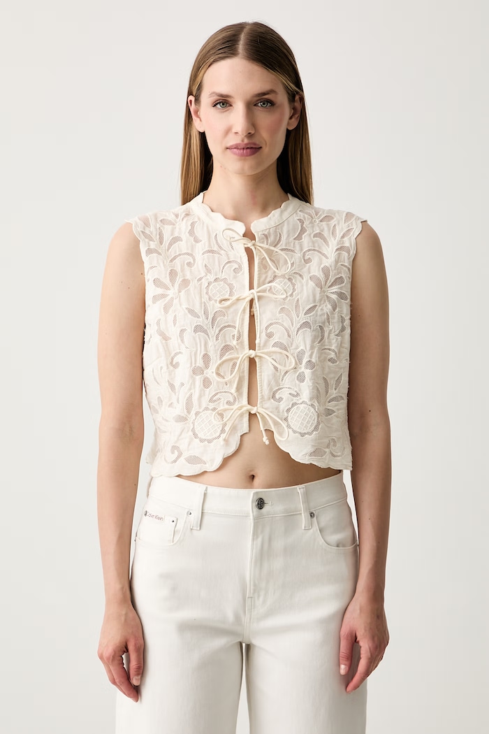 Pedro del Hierro bluzka damska bawełniana beżowy 7653725