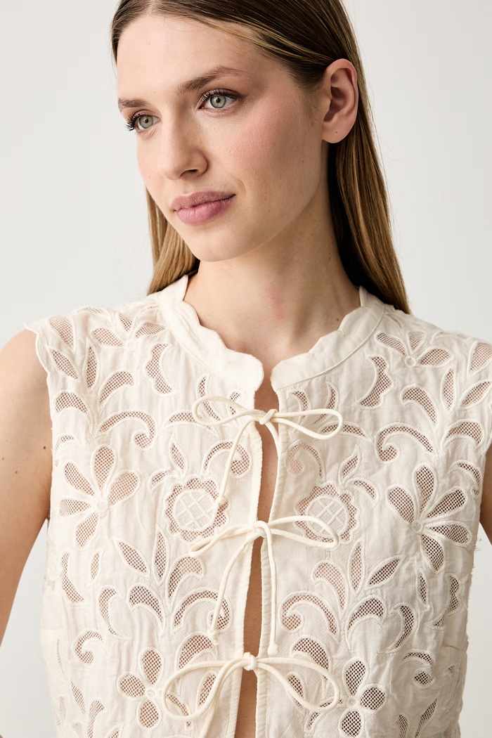 Pedro del Hierro bluzka damska bawełniana beżowy 7653725